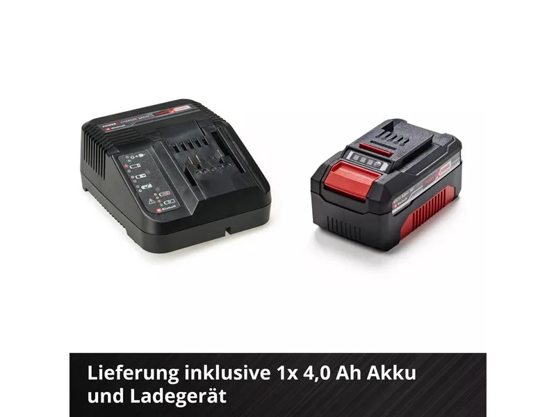 Akkurasenmäher Rasentrimmer Gartengeräte-Set GE-CM 18/33 Li, 33 cm Schnittbreite, Set aus Akku-Rasenmäher und Akku-Rasentrimmer de Einhell, Rouge – image du produit 4 sur 5