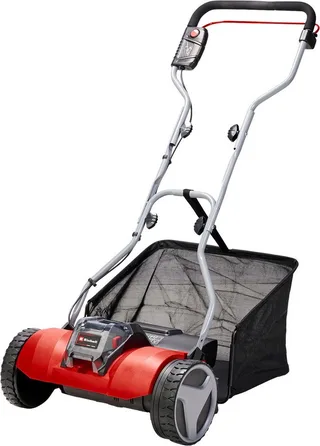 Akkurasenmäher Spindelmäher GE-HM 18/38 Li-Solo, 38 cm Schnittbreite, ohne Akku und Ladegerät von Einhell, Rot – Produktbild 1 von 5