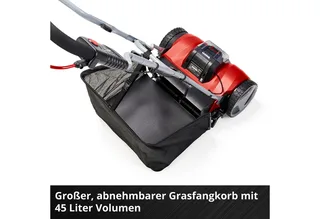 Akkurasenmäher Spindelmäher GE-HM 18/38 Li-Solo, 38 cm Schnittbreite, ohne Akku und Ladegerät von Einhell, Rot – Produktbild 5 von 5