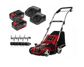 Akkurasenmäher Vertikutierer-Lüfter GE-SA 36/35 Li- 36V (2 x 18V) mit 2 x Akku 4.0 Ah von Einhell – Produktbild 1 von 5