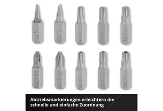BELT CLIP 118495 – Bitset 32-delig – Torx, PZ, PH, Plat, Tamper Torx – Incl. bithouder by Einhell – product image 4 of 5