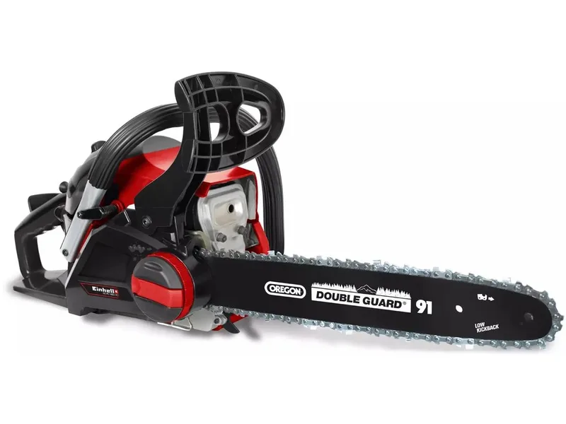 Benzin-Kettensäge C-PC 1435 I TC Set, 35 cm Schwertlänge, Inkl. OREGON-Qualitätsschwert und –Kette, Schwertschutz von Einhell, Rot, Schwarz – Produktbild 2 von 5