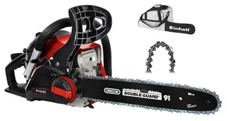 Benzin-Kettensäge GC-PC 1435 I TC Kit, 35 cm Schwertlänge, inkl. Benzin-/Öl-Mischflasche und Schwertschutz-Tasche de Einhell, Rouge, Noir – image du produit 1 sur 5