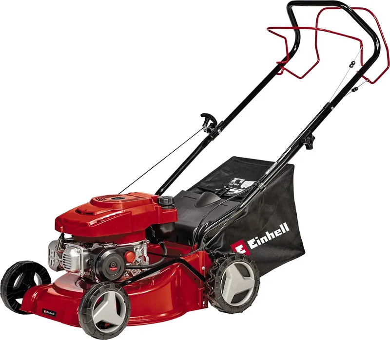 Benzine Grasmaaier GC-PM 40/2 S - 132 cm³ - 2 kW - 4-takt - Maaibreedte: 40 cm - Aanbevolen gazonoppervlakte: tot 1000 m² - 45 L opvangbak - Maaihoogte: 25-75 mm de Einhell – image du produit