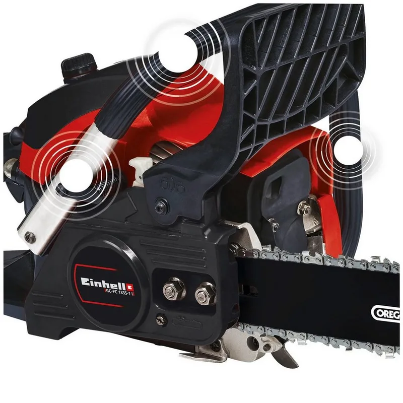 Benzine Kettingzaag GC-PC 1335/1 I - 37,2 cm³ - 1,3 kW - 2-takt - Zwaardlengte: 35 cm - Max. Zaaglengte: 34,5 cm - Kettingsnelheid: 21,9 m/s - Automatische kettingsmering de Einhell – image du produit 3 sur 5