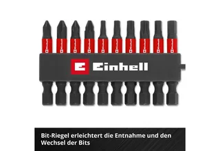 Bit-Set Original Einhell Impact-Bit-Set 10-tlg. (50-mm-Bits PH/PZ/T/H, S2-Stah, 10-St., Original Einhell Impact-Bit-Set 10-tlg. (50-mm-Bits PH/PZ/T/H, S2-Stah de Einhell – image du produit 5 sur 5