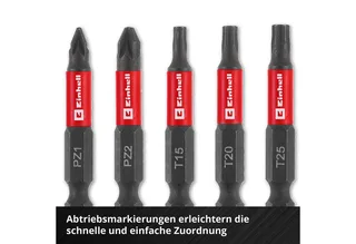 Bit-Set Original Einhell Impact-Bit-Set 10-tlg. (50-mm-Bits PH/PZ/T/H, S2-Stah, 10-St., Original Einhell Impact-Bit-Set 10-tlg. (50-mm-Bits PH/PZ/T/H, S2-Stah de Einhell – image du produit 3 sur 5