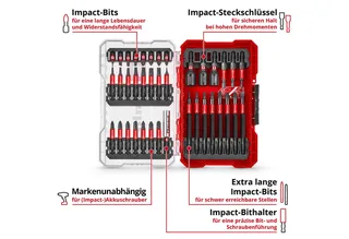 Bit-Set Original Einhell M-CASE 38-tlg. Impact-Bit-Set (25-mm-Bits, 50-mm-Bits, 38-St., M-CASE 38-tlg. Impact-Bit-Set inkl. Aufbewahrungsbox de Einhell – image du produit 2 sur 4