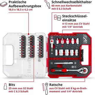 Bitset - 37-delig - L-CASE by Einhell – product image 3 of 4