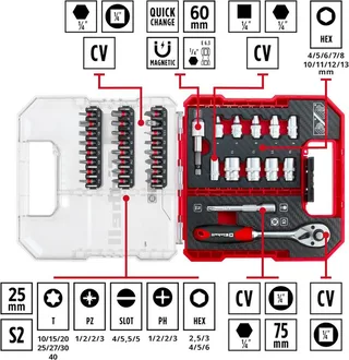 Bitset - 37-delig - L-CASE by Einhell – product image 2 of 4