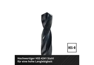 Bohrer- und Bit-Set Original Einhell 19-tlg. HSS-R Metallbohrer-Set (HSS 4241 Stahl, schwa, (19x HSS-R Metallbohrer (1 / 1,5 / 2 / 2,5 / 3 / 3,5 / 4 / 4,5 / 5 / 5,5 / 6 / 6,5 / 7 / 7,5 / 8 / 8,5 / 9 / 9,5 / 10 mm), 1x Aufbewahrungskassette (15,0 x 8,7 x 3,5 cm), 19-tlg), Original Einhell 19 by Einhell, Black – product image 5 of 5