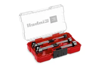 Bohrer- und Bitset Original Einhell M-CASE 5-tlg. Forstnerbohrer-Set (aus C65 Stahl, E 6., 5-St., Original Einhell M-CASE 5-tlg. Forstnerbohrer-Set (aus C65 Stahl, E 6. van Einhell – productafbeelding 1 van 5