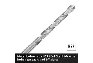 Bohrer- und Bitset Original Einhell S-CASE 10-tlg. Metallbohrer-Set (aus HSS 4241 Stahl, 10-St., S-CASE 10-tlg. Metallbohrer-Set de Einhell – image du produit 4 sur 4