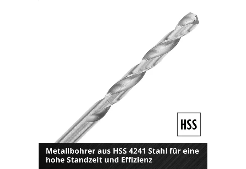 Bohrer- und Bitset Original Einhell S-CASE 10-tlg. Metallbohrer-Set (aus HSS 4241 Stahl, 10-St., S-CASE 10-tlg. Metallbohrer-Set de Einhell – image du produit 4 sur 4