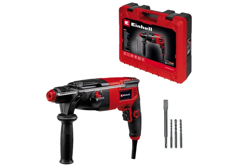 Bohrhammer TC-RH 620 4F Kit, 230 V, inkl. Koffer für universelle Aufbewahrung von Werkzeug und Zubehör de Einhell, Rouge, Noir – image du produit 1 sur 5