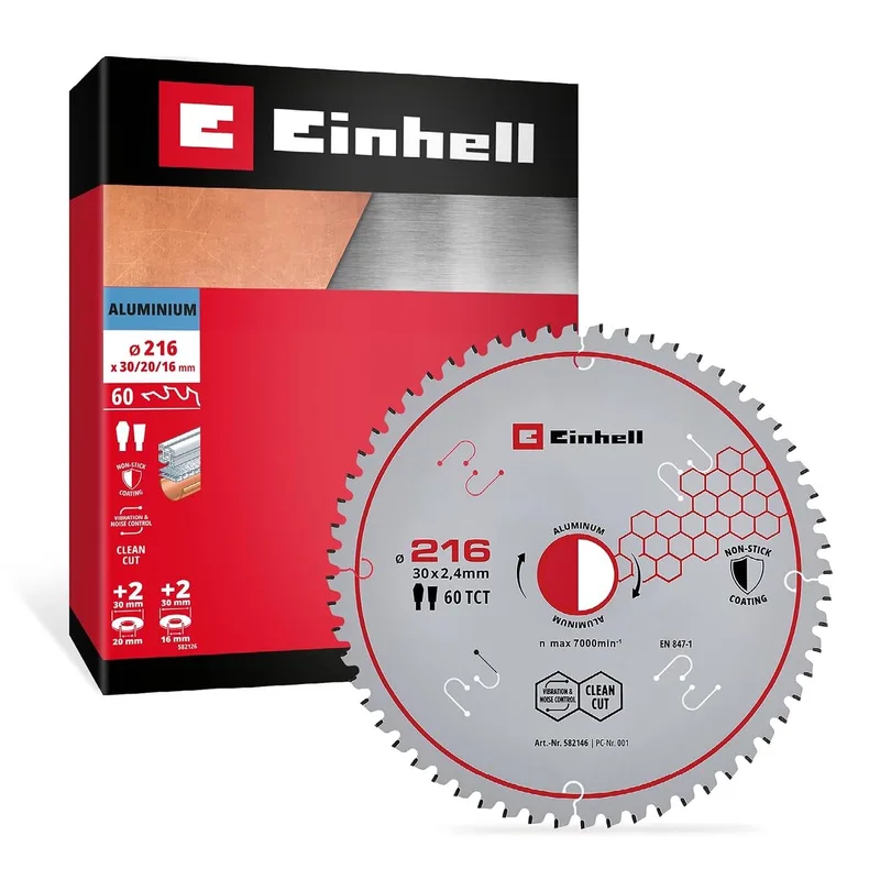 cirkelzaagblad, aluminium, Ø 216 x 30 mm, 60 tanden by Einhell – product image