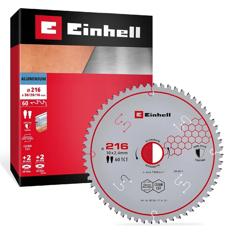 cirkelzaagblad, aluminium, Ø 216 x 30 mm, 60 tanden by Einhell – product image