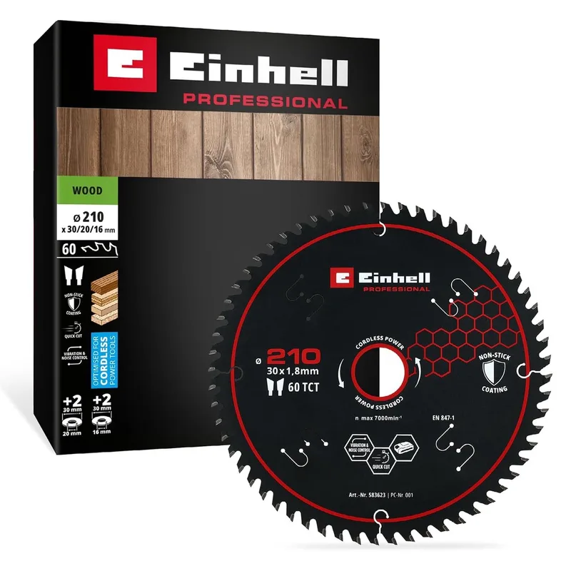 cirkelzaagblad, hout, Ø 210 x 30 mm, 60 tanden von Einhell – Produktbild