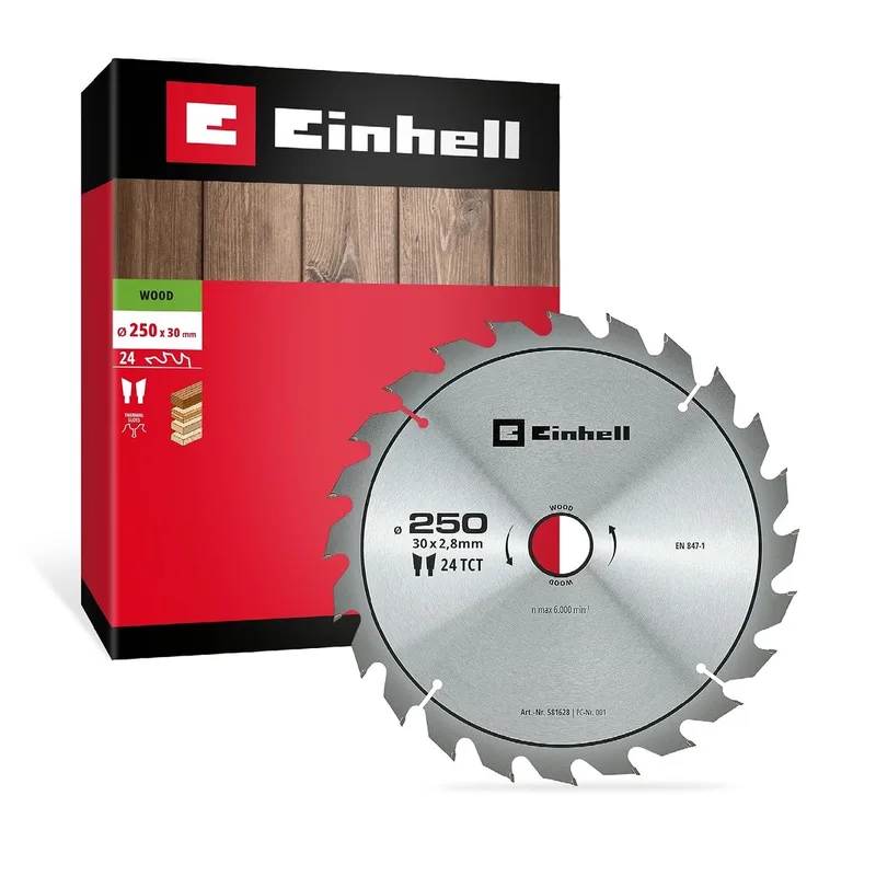 cirkelzaagblad, hout, Ø 250 x 30 mm, 24 tanden de Einhell – image du produit