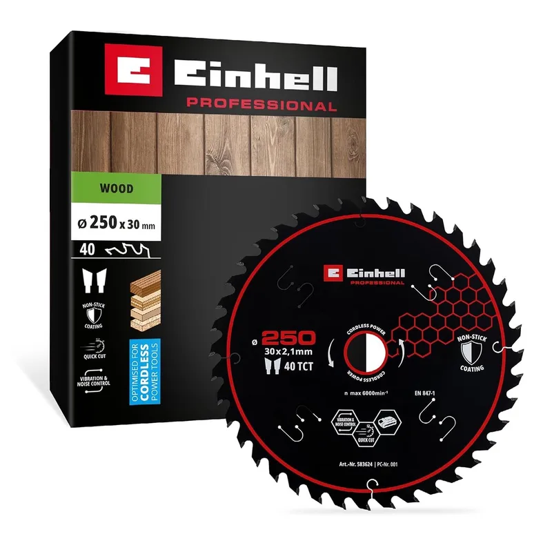 cirkelzaagblad, hout, Ø 250 x 30 mm, 40 tanden by Einhell – product image