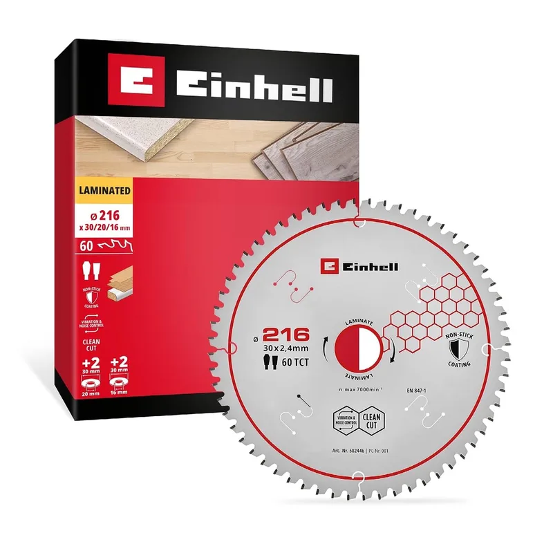cirkelzaagblad, laminaat, Ø 216 x 30 mm, 60 tanden von Einhell – Produktbild