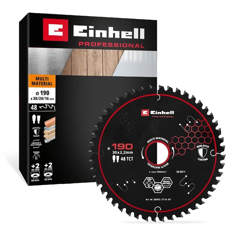 cirkelzaagblad, multi-materiaal, Ø 190 x 30 mm, 48 tanden de Einhell – image du produit