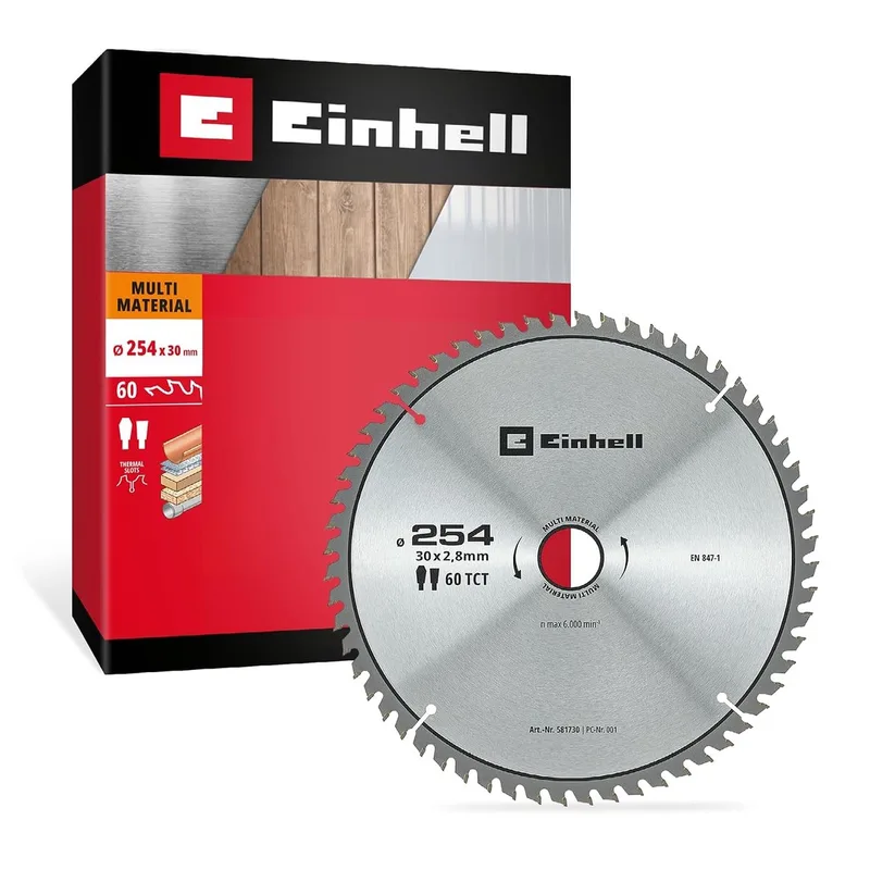 cirkelzaagblad, multi-materiaal, Ø 254 x 30 mm, 60 tanden von Einhell – Produktbild