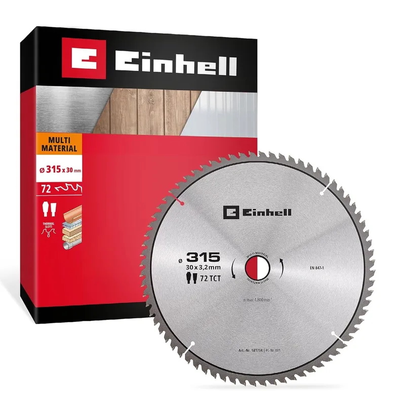 cirkelzaagblad, multi-materiaal, Ø 315 x 30 mm, 72 tanden by Einhell – product image
