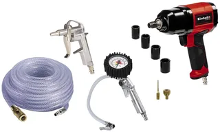 Druckluftwerkzeug Kompressoren-Zubehör, 10-tlg. by Einhell, Red, Black – product image 1 of 5