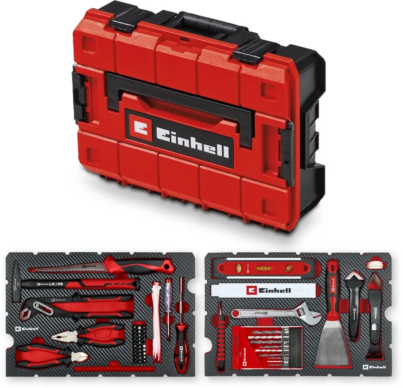 E-Case 78-delige renovatieset (renovatiegereedschap, boorbits, bitset, voegmachine, tang, spatel, opbergkoffer) von Einhell – Produktbild
