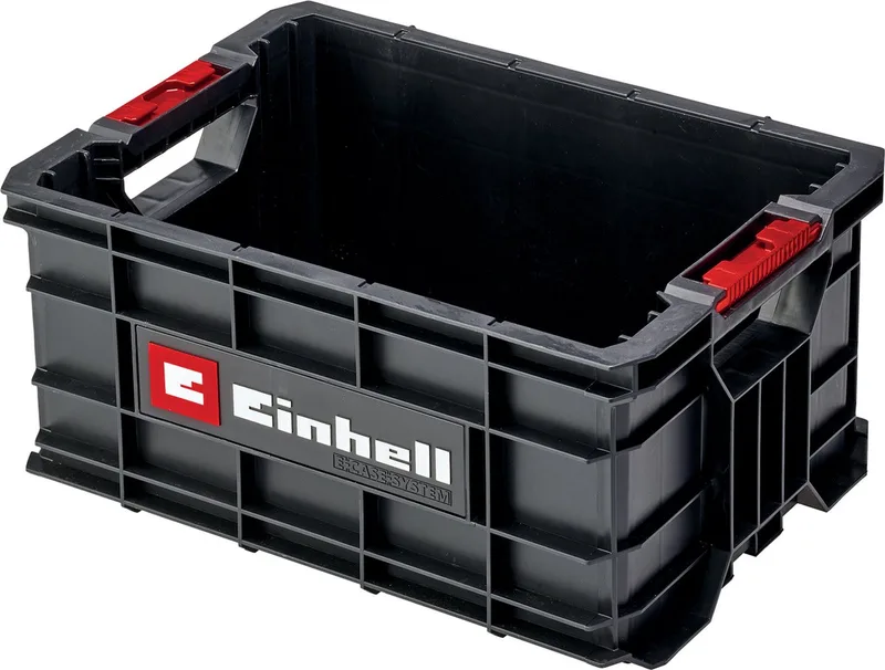 E-Case Gereedschapskist - Max. Laadvermogen: 90 kg - Universeel opbergen en transporteren van accessoires en gereedschap - Stapelbaar - Koppelbaar von Einhell, Rot – Produktbild 1 von 5