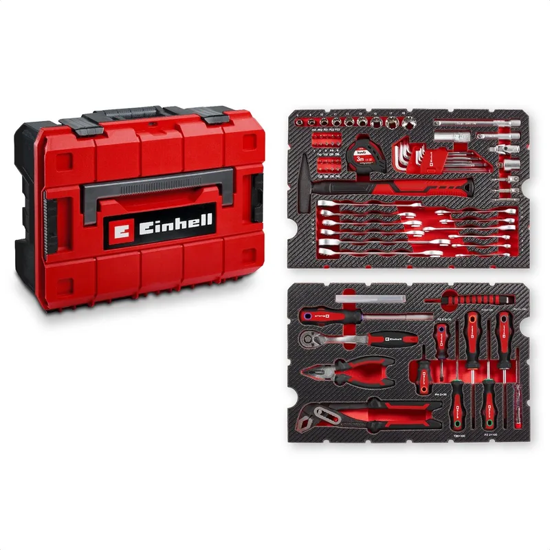 E-CASE Gereedschapskoffer (gevuld) 80-delig (b x h x d) 44.4 x 32.9 x 13.1 cm by Einhell – product image