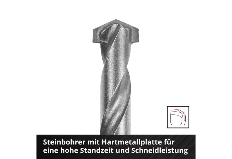Einhell 108743 Werkzeugstahl Stein-Spiralbohrer-Set 10teilig 3 mm, 4 mm, 5 mm, 6 mm, 7 mm, 8 mm, 9 mm, 10 mm 1 Set by Einhell – product image 4 of 5