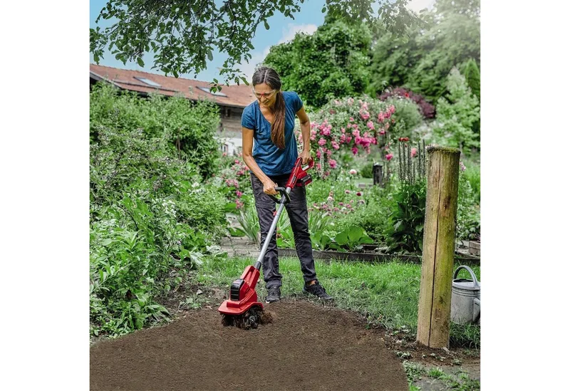 Einhell 3431210 Handharkje Werkbreedte 20 cm Instelbare trekstang, Zonder accu van Einhell – productafbeelding 2 van 5
