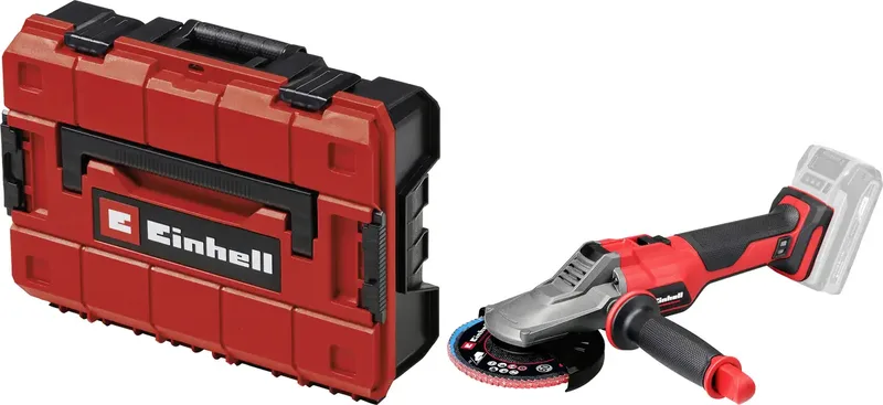 Einhell 4431175+4540011 Akku-Winkelschleifer 125 mm ohne Akku, ohne Ladegerät, inkl. E-Case 700 W 18 V 2.5 mAh von Einhell – Produktbild