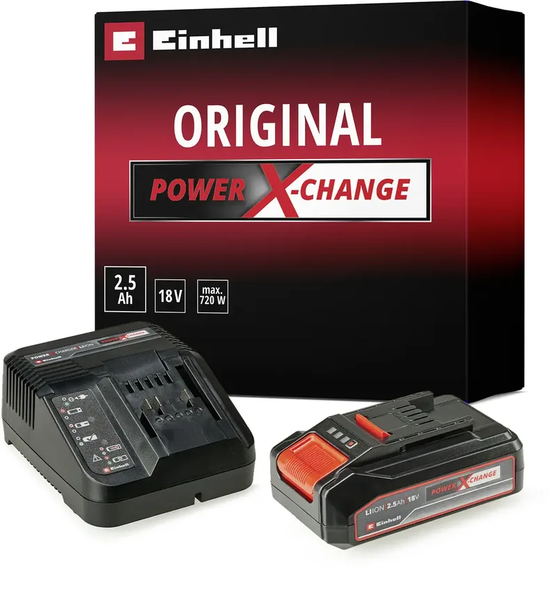 Einhell 4512097-Aktion PXC Starter Kit 18V 2,5Ah Power X-Change Werkzeug-Akku und Ladegerät 18 V 2.5 Ah Li-Ion von Einhell – Produktbild