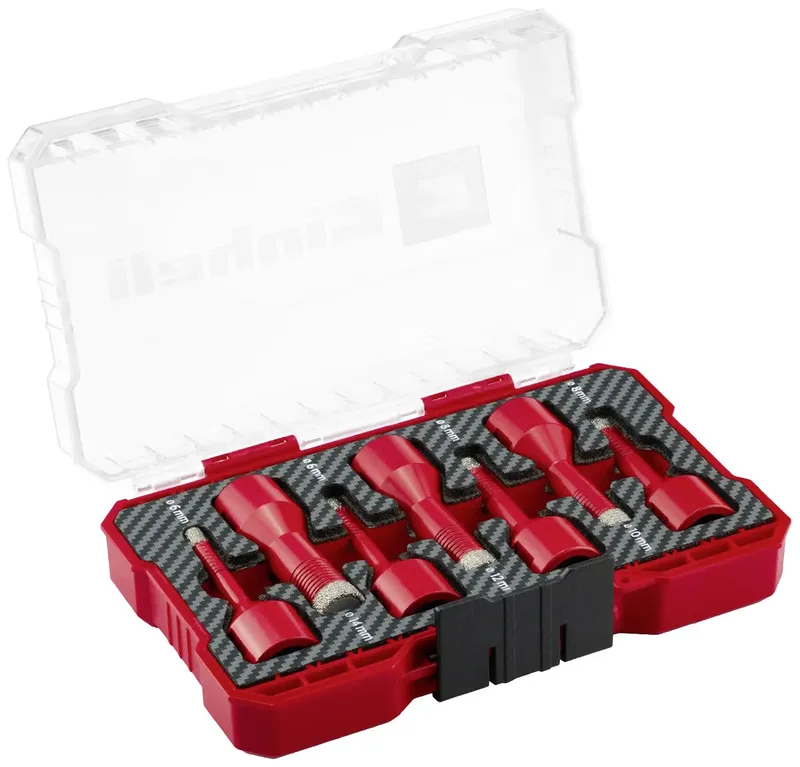 Einhell 500400 Fliesenbohrer-Set 7teilig 6 mm, 8 mm, 10 mm, 12 mm, 14 mm M14 1 Set by Einhell – product image