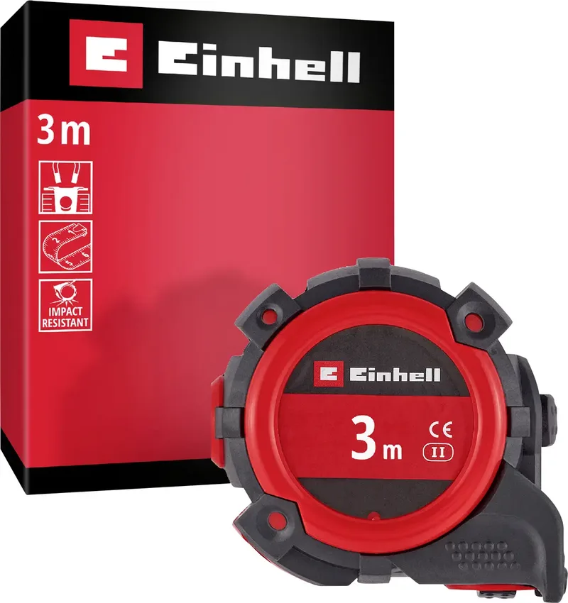 Einhell 60104 Maßband 3 m ABS, PP by Einhell – product image