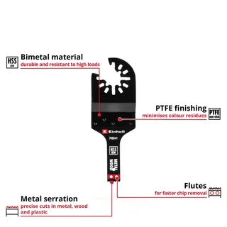 Einhell 708041 Tauchsägeblatt BIM Met, 10mm Multitool toebehorenset Bimetaal 10 mm 1 stuk(s) by Einhell – product image 2 of 2