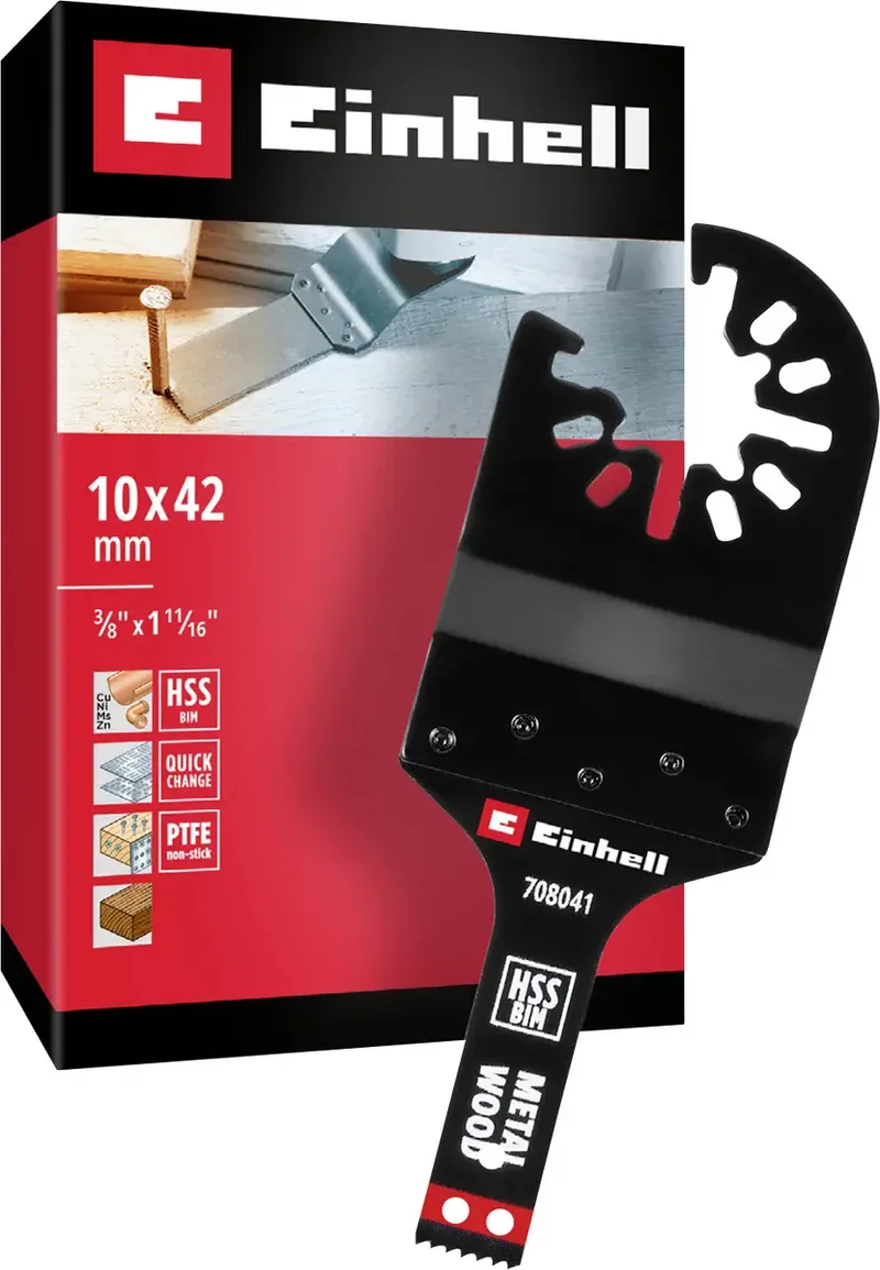 Einhell 708041 Tauchsägeblatt BIM Met, 10mm Multitool toebehorenset Bimetaal 10 mm 1 stuk(s) by Einhell – product image 1 of 2
