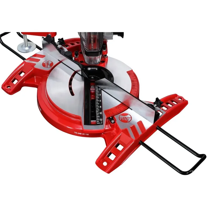 Elektrische Afkort-Verstekzaag TC-MS 2112 - 1600 W - Ø210 mm - Maximale zaagbreedte: 120 mm - Zwenkbare zaagkop: 45° - Incl. 48 tands zaagblad de Einhell – image du produit 4 sur 6