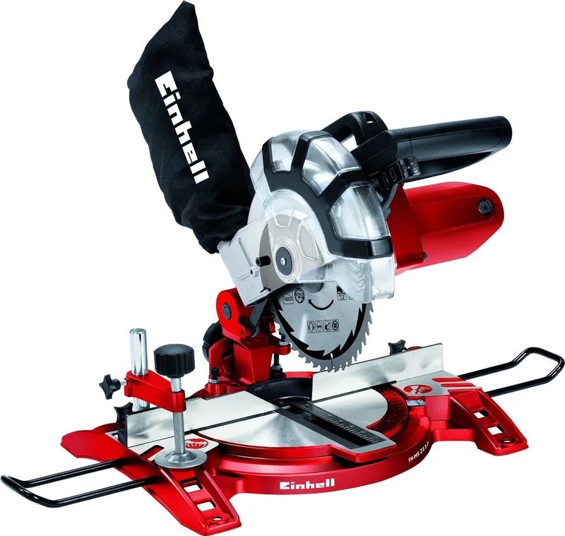 Elektrische Afkort-Verstekzaag TC-MS 2112 - 1600 W - Ø210 mm - Maximale zaagbreedte: 120 mm - Zwenkbare zaagkop: 45° - Incl. 48 tands zaagblad de Einhell – image du produit 1 sur 6