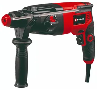 Elektrische Boorhamer TC-RH 620 4F - 620 W - Aantal slagen 5.200 /min - 2,2 J - SDS-Plus - Pneumatisch slagwerk - 4-functies: boren/hamerboren/Beitelen met of zonder beitelslot - Incl. Transport-/Opbergkoffer van Einhell – productafbeelding 1 van 5