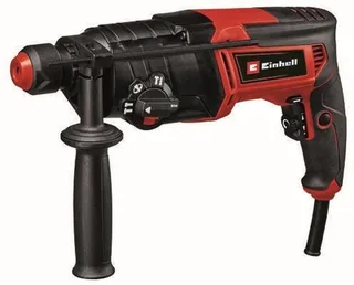 Elektrische Boorhamer TC-RH 800 4F - 800 W - Aantal slagen 4.500 /min - 2,6 J - SDS-Plus - Pneumatisch slagwerk - 4-functies: boren/hamerboren/Beitelen met of zonder beitelslot - Incl. Transport-/Opbergkoffer van Einhell – productafbeelding 1 van 5