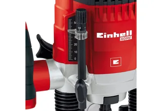 Elektrische Bovenfrees TC-RO 1155 E - 1100 W - 6 en 8 mm spantang - Snelheidsregeling - Zuigadapter - Incl. toebehoren van Einhell, Rood – productafbeelding 3 van 5