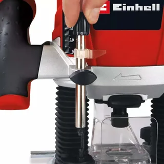 Elektrische Bovenfrees TE-RO 1255 E - 1200 W - 6 en 8 mm spantang - Snelheidsregeling - Incl. toebehoren by Einhell, Red – product image 4 of 6
