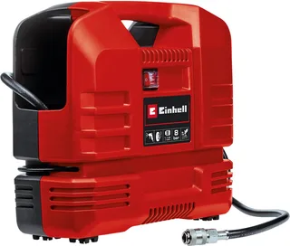 Elektrische Compressor TC-AC 190 OF Set 1100 W - 8 bar - Aanzuigcapaciteit: 190 l/min - Olievrij - Incl. blaaspistool, bandenspanningsmeter en 3-delige adapterset by Einhell, Black – product image 1 of 4