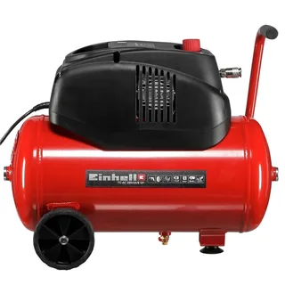Elektrische Compressor TC-AC 200/24/8 OF - 1200 W - 8 bar - 24 L tank - Aanzuigcapaciteit: 180 l/min - Olievrij von Einhell, Rot – Produktbild 2 von 3