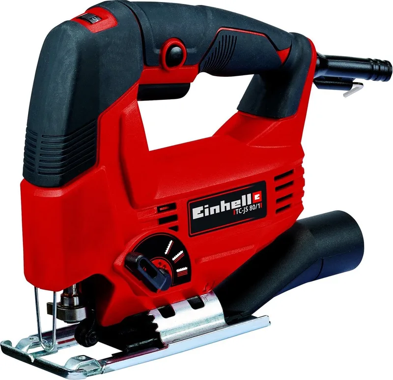 Elektrische Decoupeerzaag TC-JS 80/1 - 550 W - Slagfrequentie 1000-3000 t/min - Slaghoogte: 20 mm - Versteksneden: max. 45° von Einhell – Produktbild 1 von 5