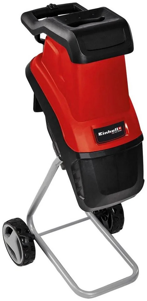 Elektrische Hakselaar GC-KS 2540 - 2500 W - Max. takdikte: Ø40 mm - 2 omkeerbare messen van speciaal staal - Incl. praktische aanduwstok van Einhell – productafbeelding 3 van 5